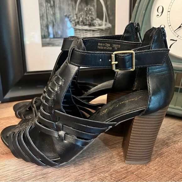 American Eagle black heeled Sandals 7 - Picture 5 of 8